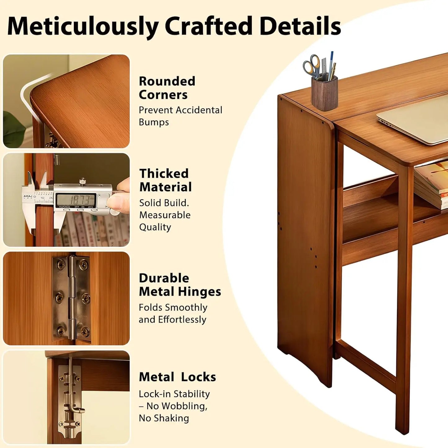 40" Folding Laptop Computer Desk