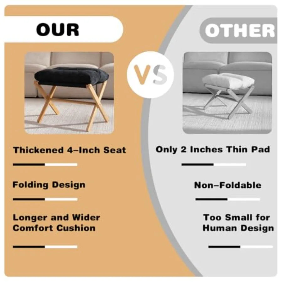Feet Rest- Bamboo Foldable Stool