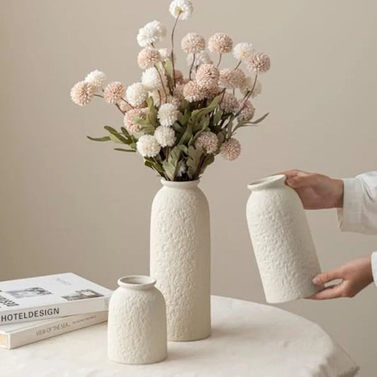 3 Pieces Large Decorative Ceramic Vase Set