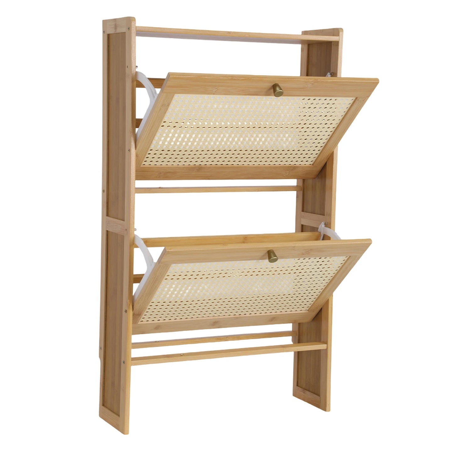 Shoes Storage Organizer with 2 Flip Drawers
