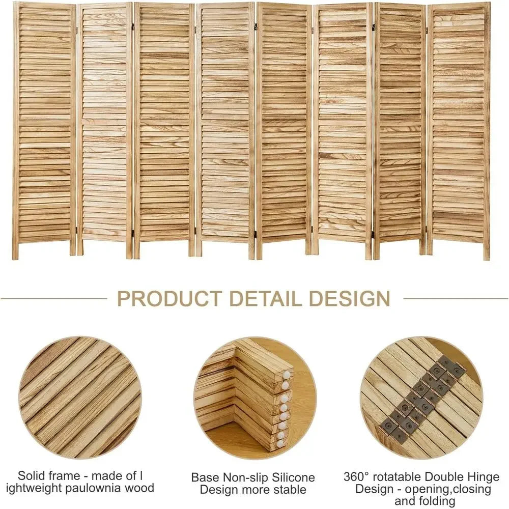 Room Partitions and Dividers with Double Hinges