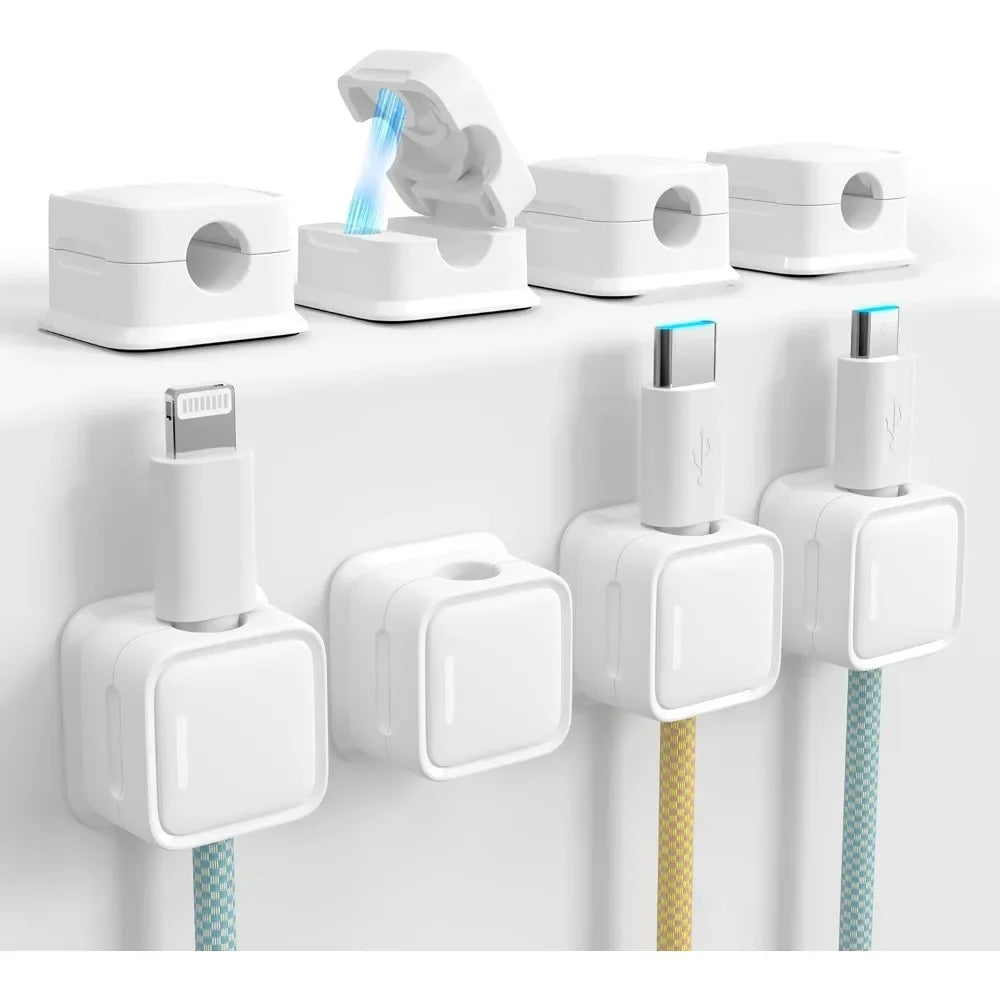 8-pack Magnetic Desk Cable Clamp