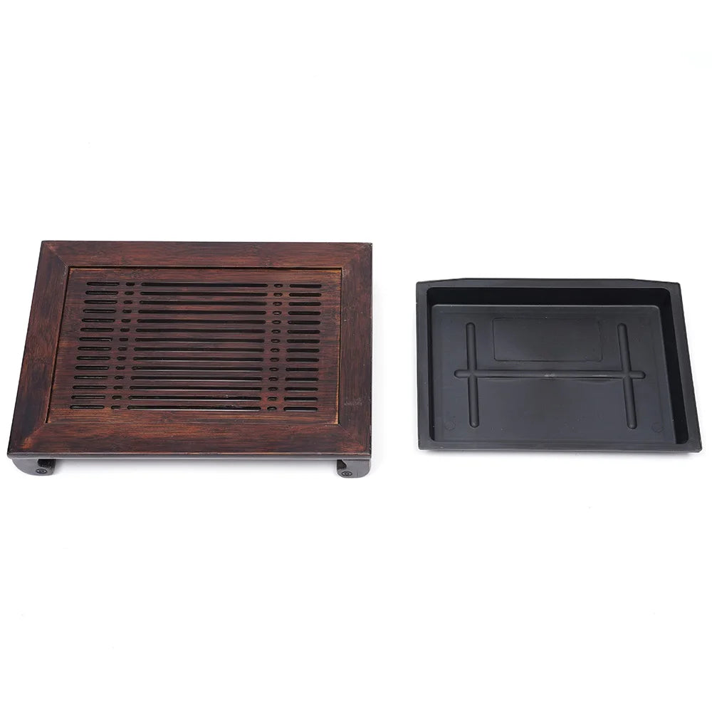 Portable Tea Storage Cabinet Tea Tray