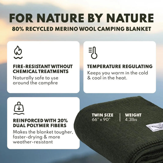 Wool Blanket for Cold Weather Camping