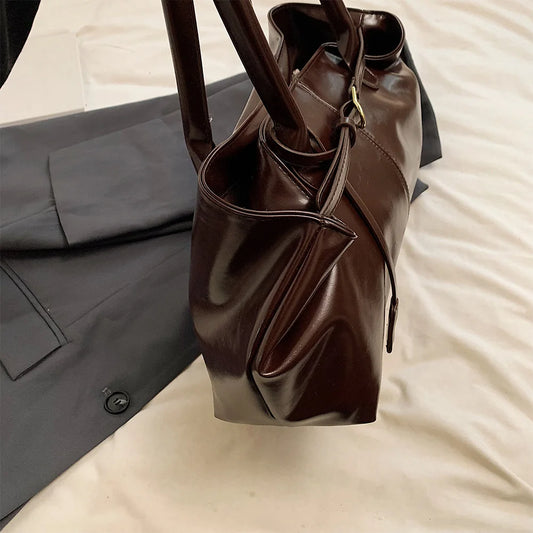 Leather Hobo Fashion Travel Handbag For Women