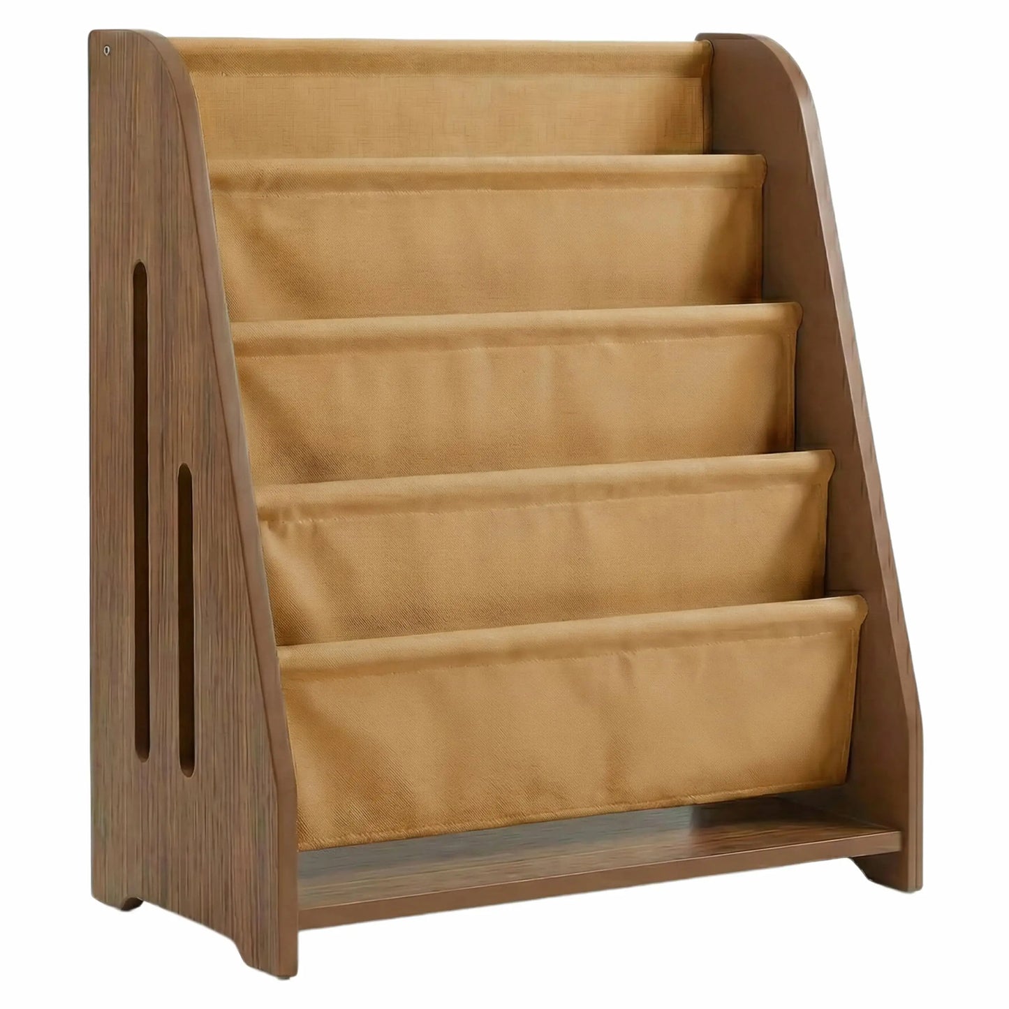 Wooden 5 Tier Bookshelf Modern Style