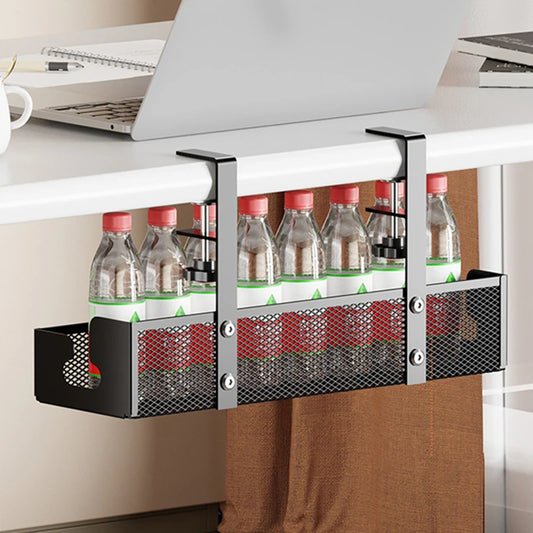 No Drilling Under Desk Retractable Cord Holder