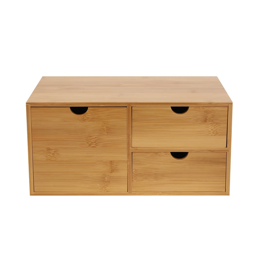 Wooden Desk Organizer Storage Box