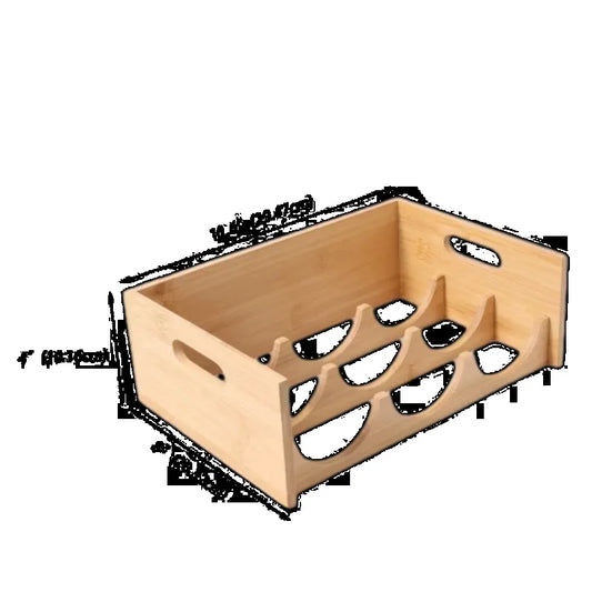 Bamboo Bottle Organizer Kitchen Storage Rack