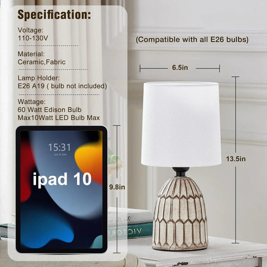Set of 2 Ceramic Table Lamps