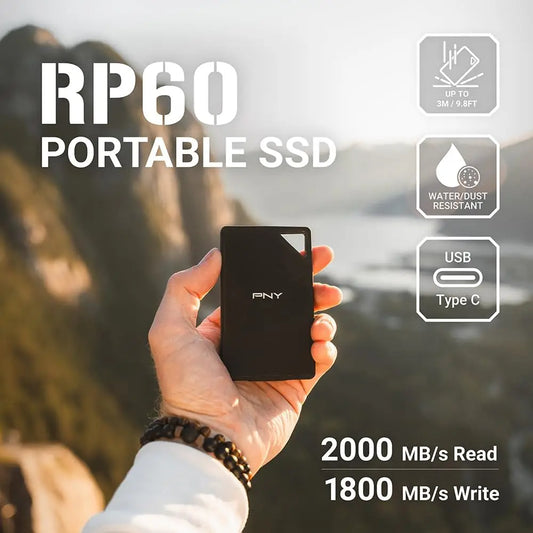 1TB Portable SSD USB-C Rugged