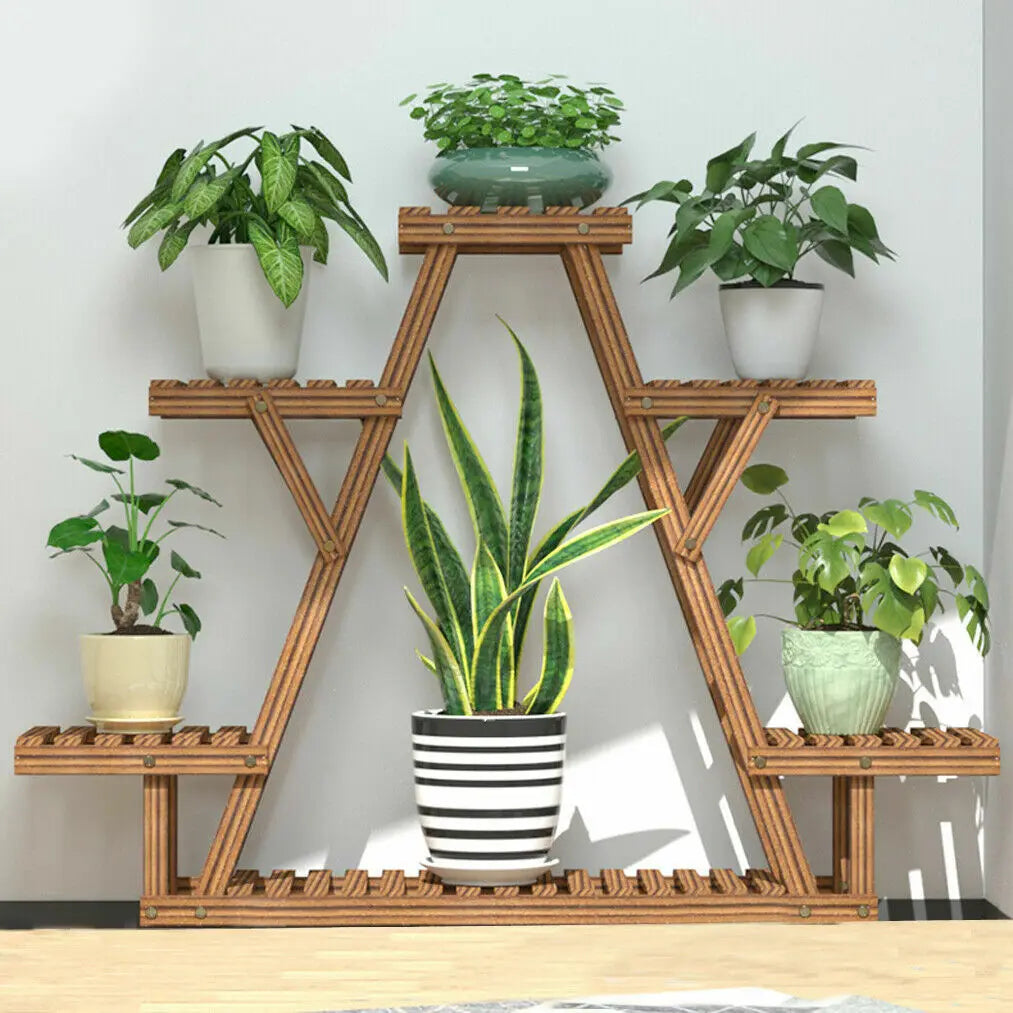 Premium Wood Plant Stand Flower Pot Holder