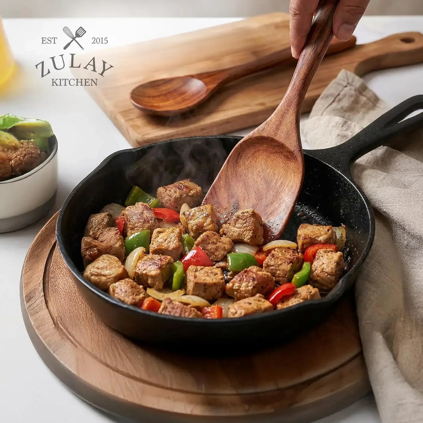 Kitchen 6 Piece Wooden Spoons for Cooking