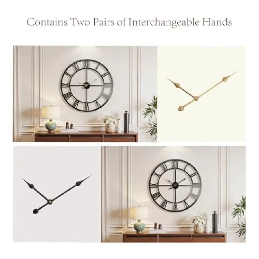 Large Wall Clock Roman Numeral
