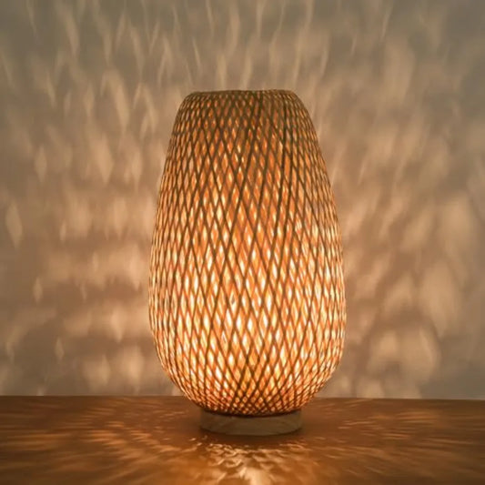 Handmade Mini Bamboo Table Lamp