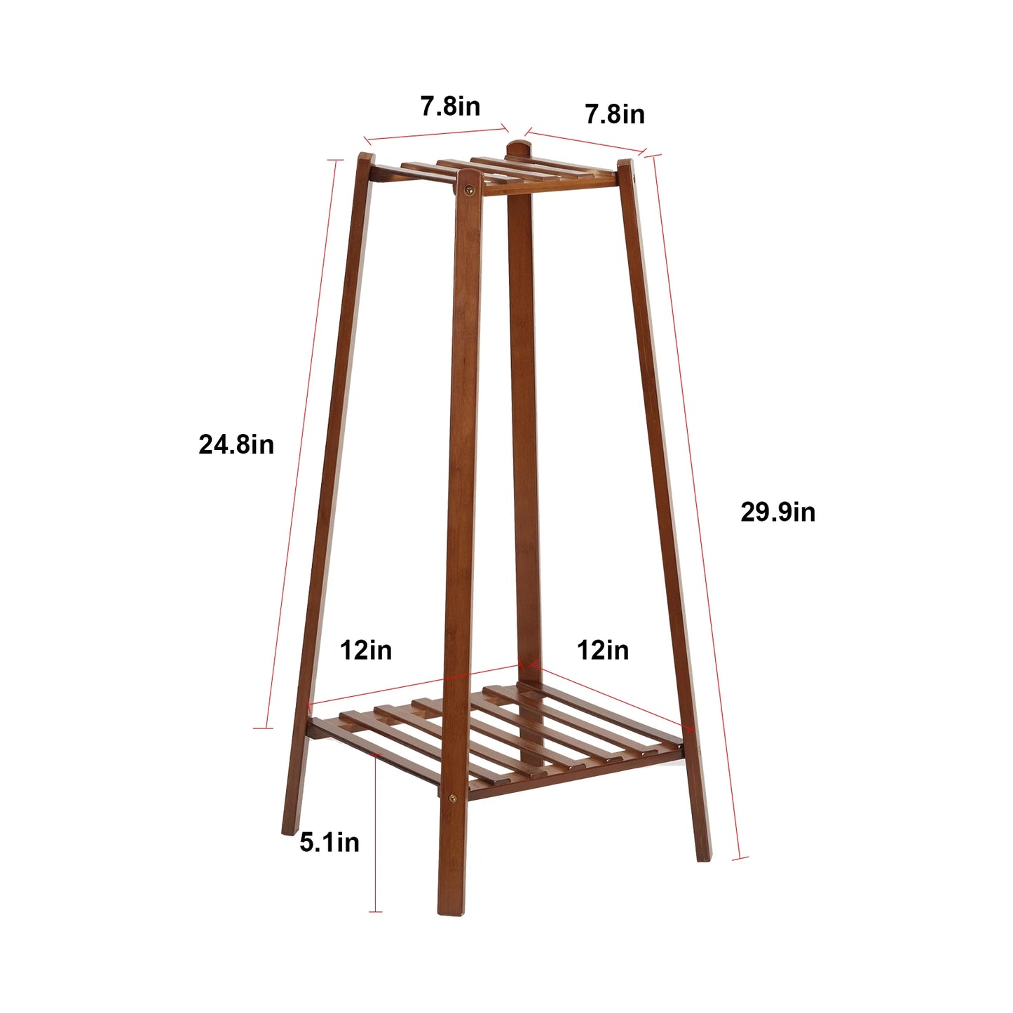 Bamboo Tall Plant Stand Storage Rack