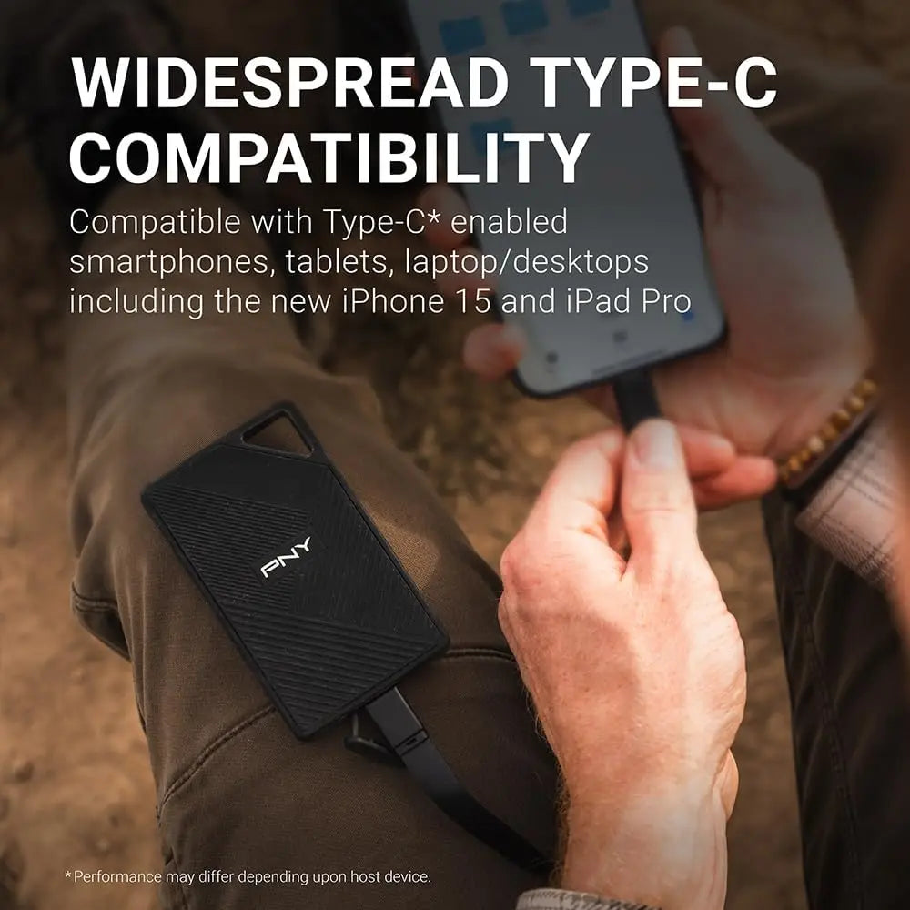 1TB Portable SSD USB-C Rugged