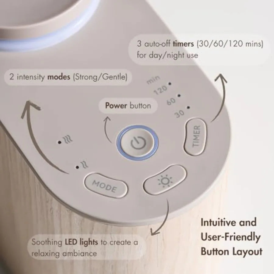 Waterless Essential Oil Diffuser w Solid Wood Cover
