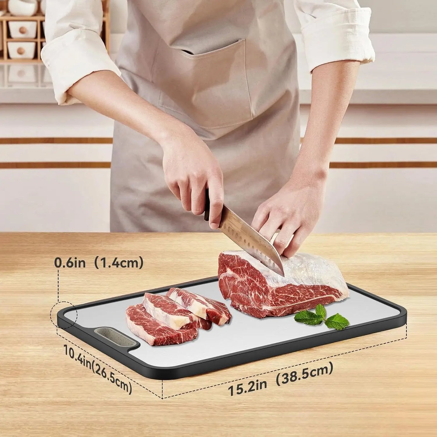 Titanium Double-Sided Kitchen Non-Slip Cutting Board