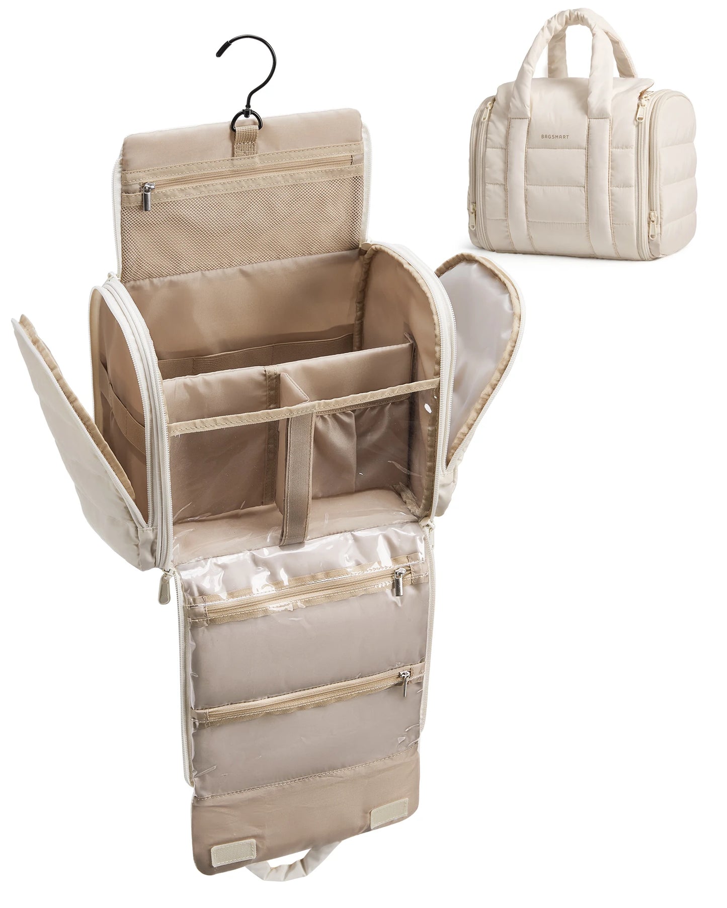 Toiletry Bag for Women with Hanging Hook