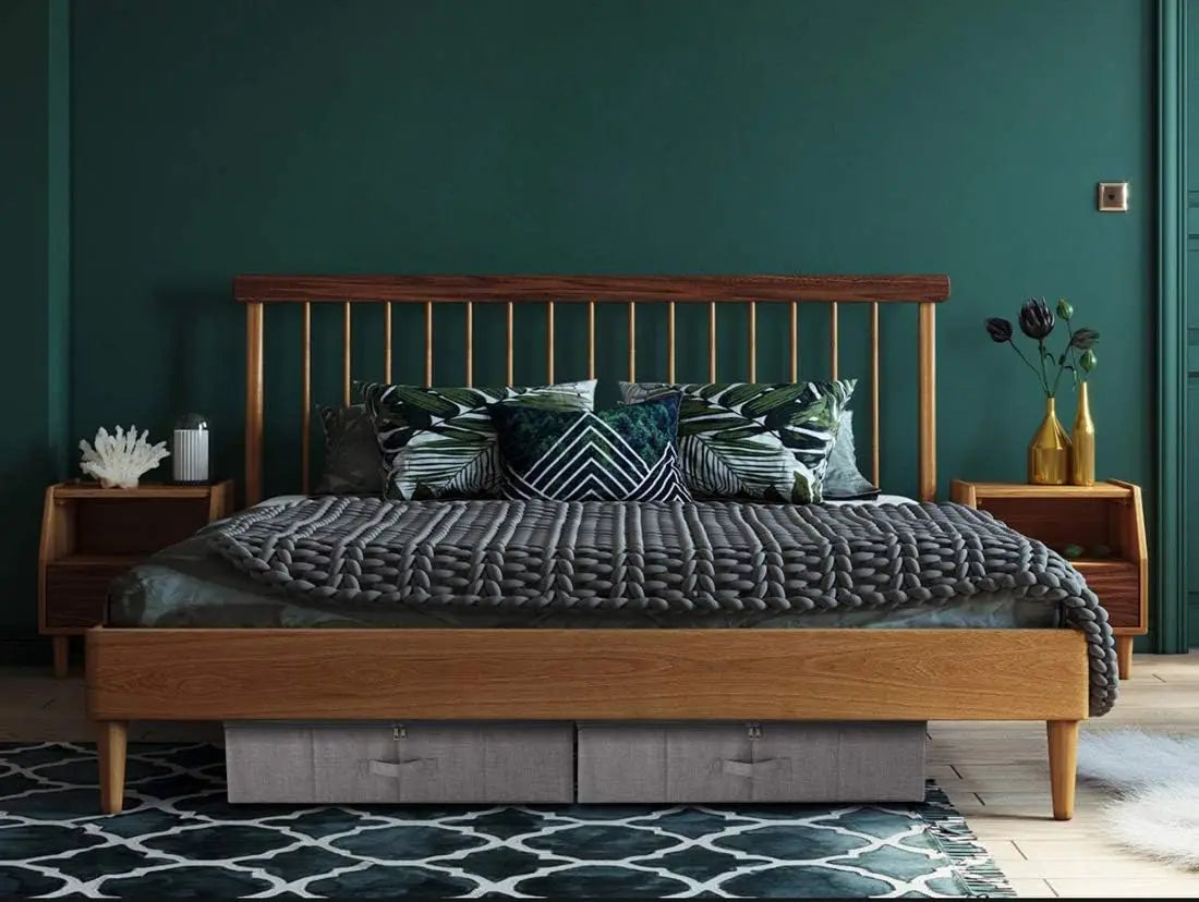 3-Piece Collapsible Underbed Storage Bins Fabric Boxes