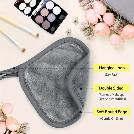 12PCS Reusable Pads Makeup Eraser Microfiber