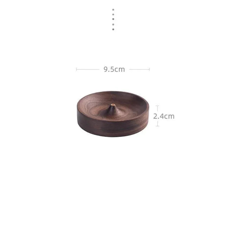 Black Walnut Solid Wood Incense Stick Tray Holder