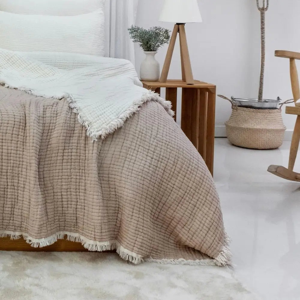 8-Layer Muslin Cotton Quilt Blanket