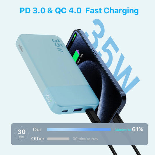 Slim Power Bank 10000mAh Mini Pocket