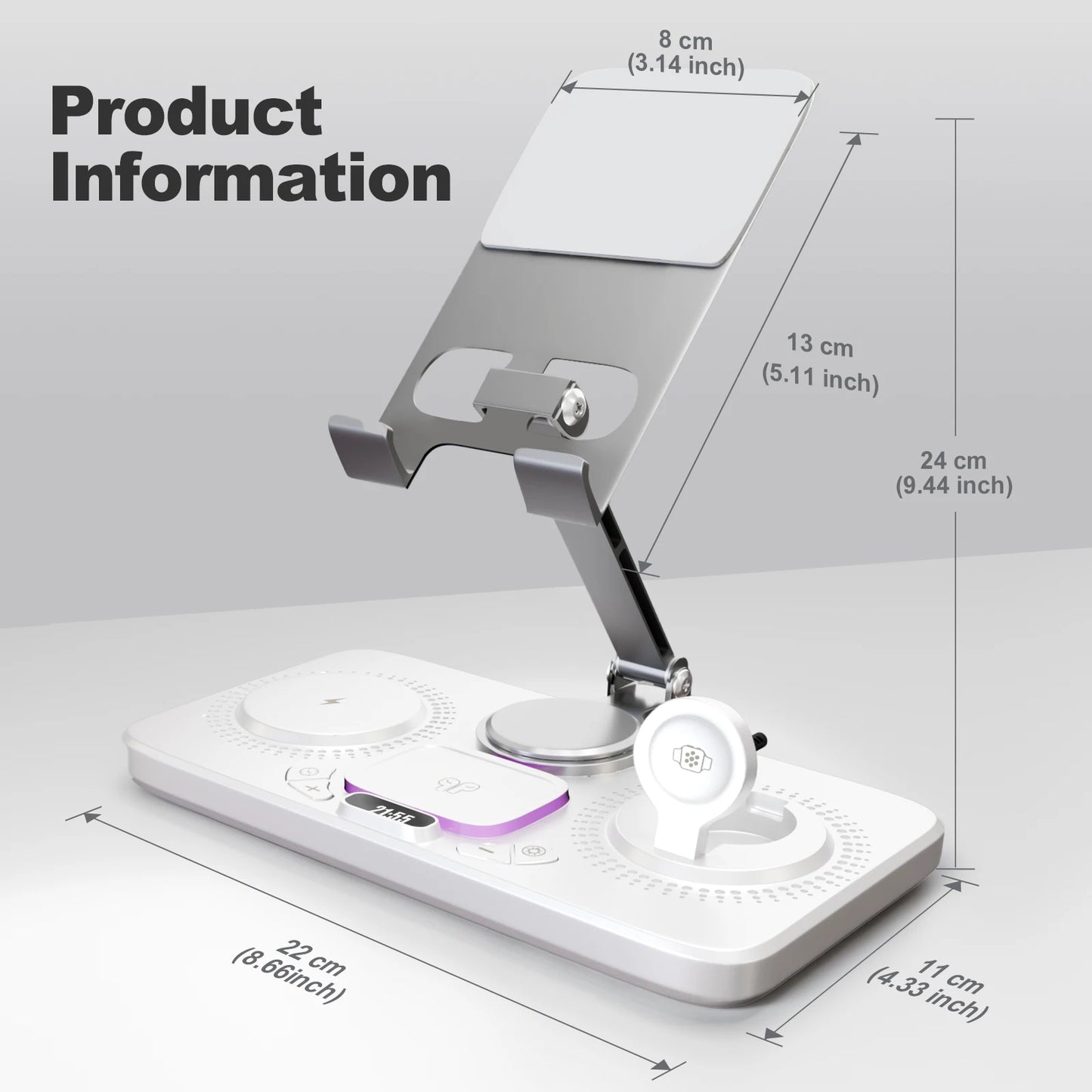 7 in1 Wireless Charger Stand Pad Magnetic