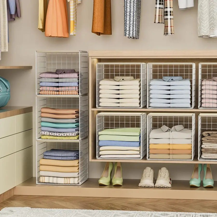 Stackable Closet Organizers and Storage Closet Shelves