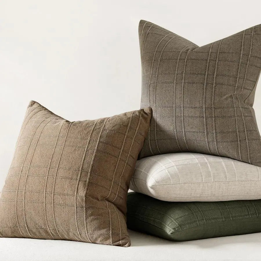 Decorative Linen Throw Pillow Covers