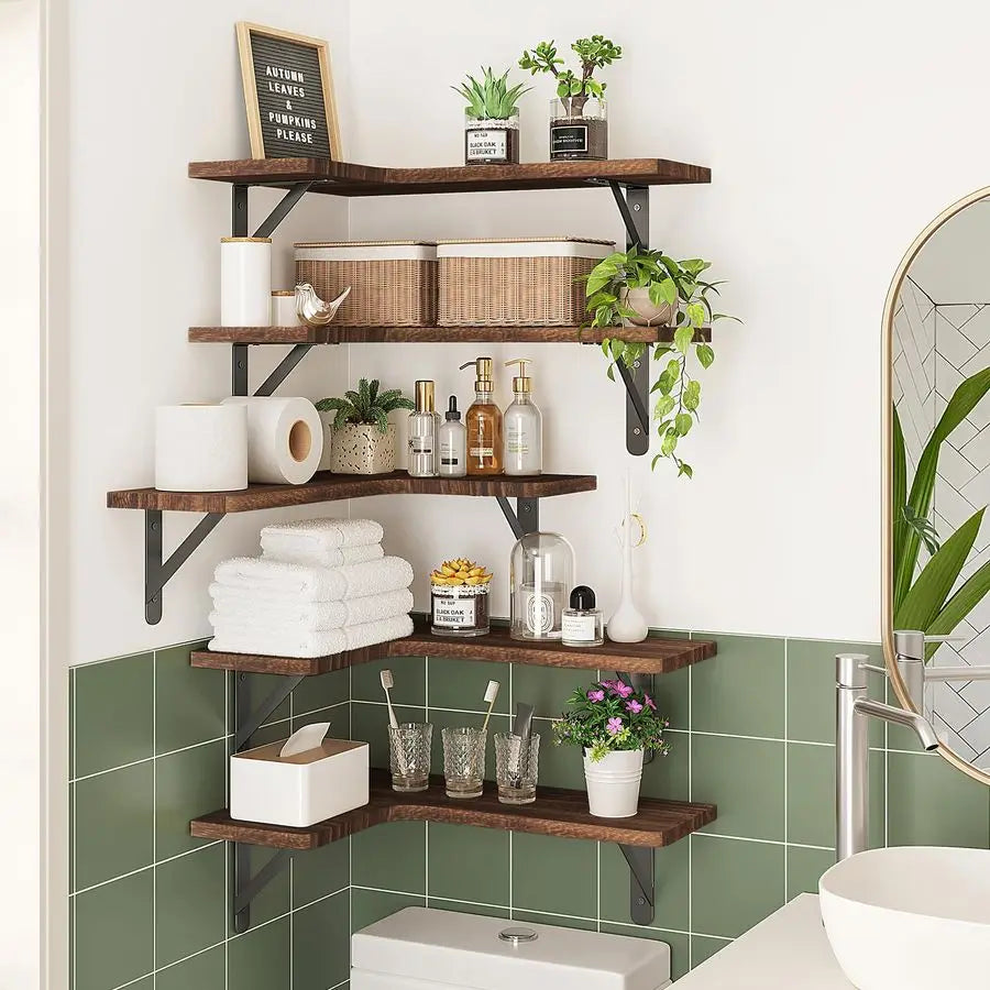 Floating Corner Shelves for Wall