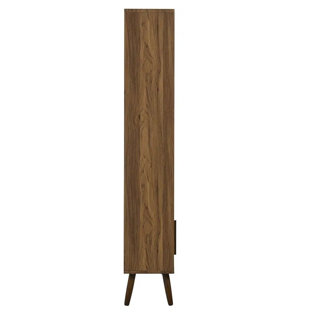 8 Shelf Bookcase with Sliding Doors