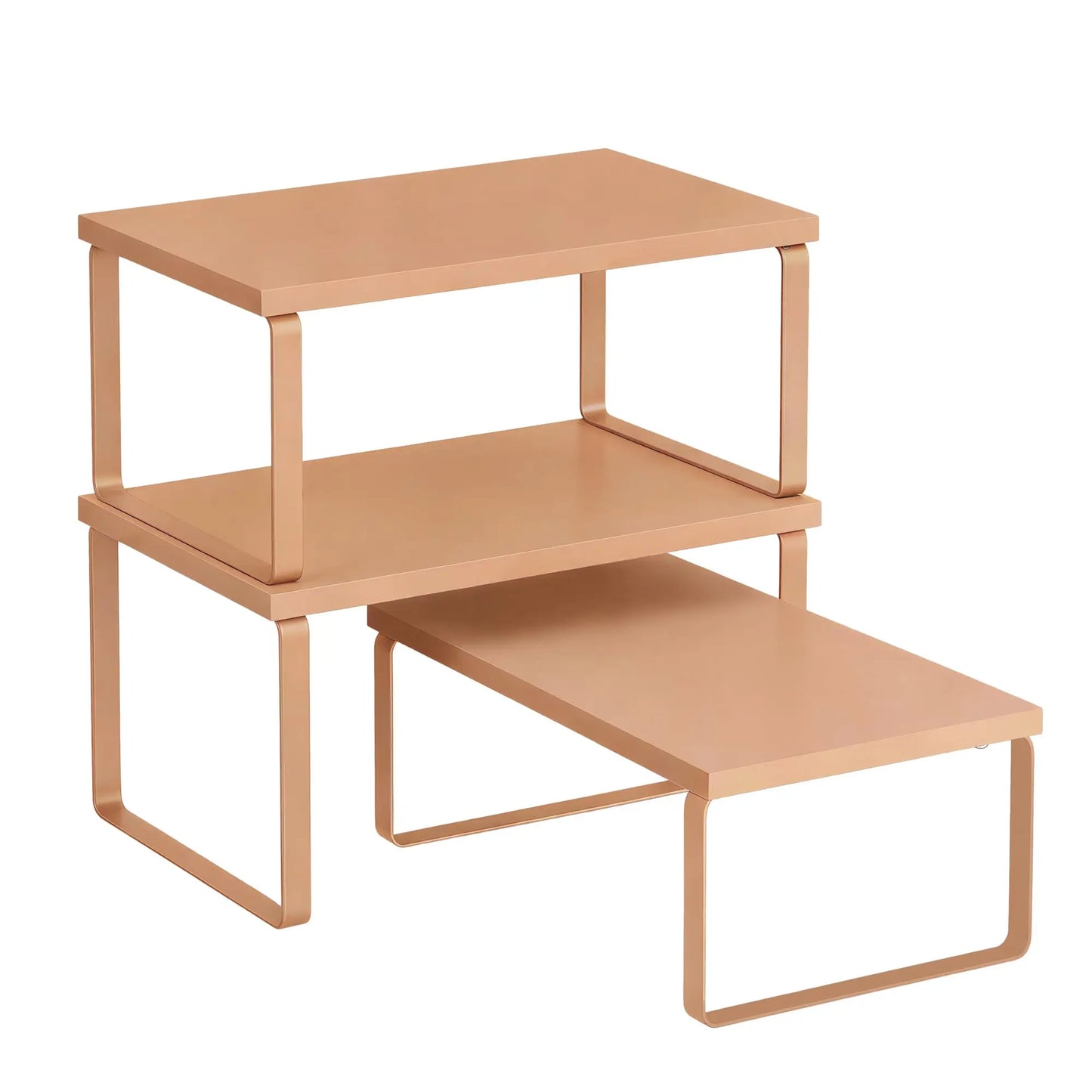 Cabinet Organizer Shelf Set of 3 Kitchen Counter Shelves