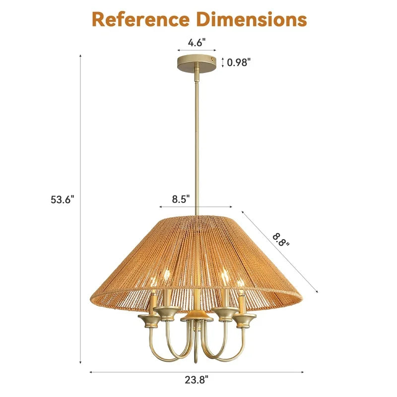 Boho Ceiling Lamp for Dining Room Kitchen Living Room