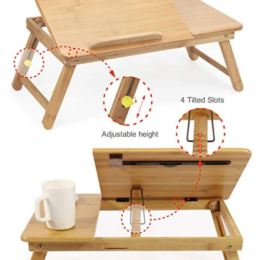Lap Desk Bamboo Bed Tray Table