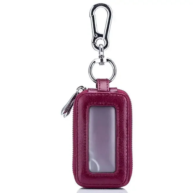 Leather Double Layers Organizer Wallet For Keys