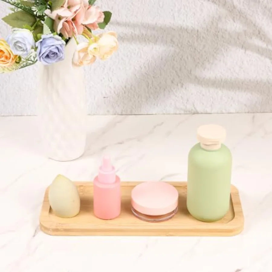 Bamboo Vanity Bathroom Counter Tray