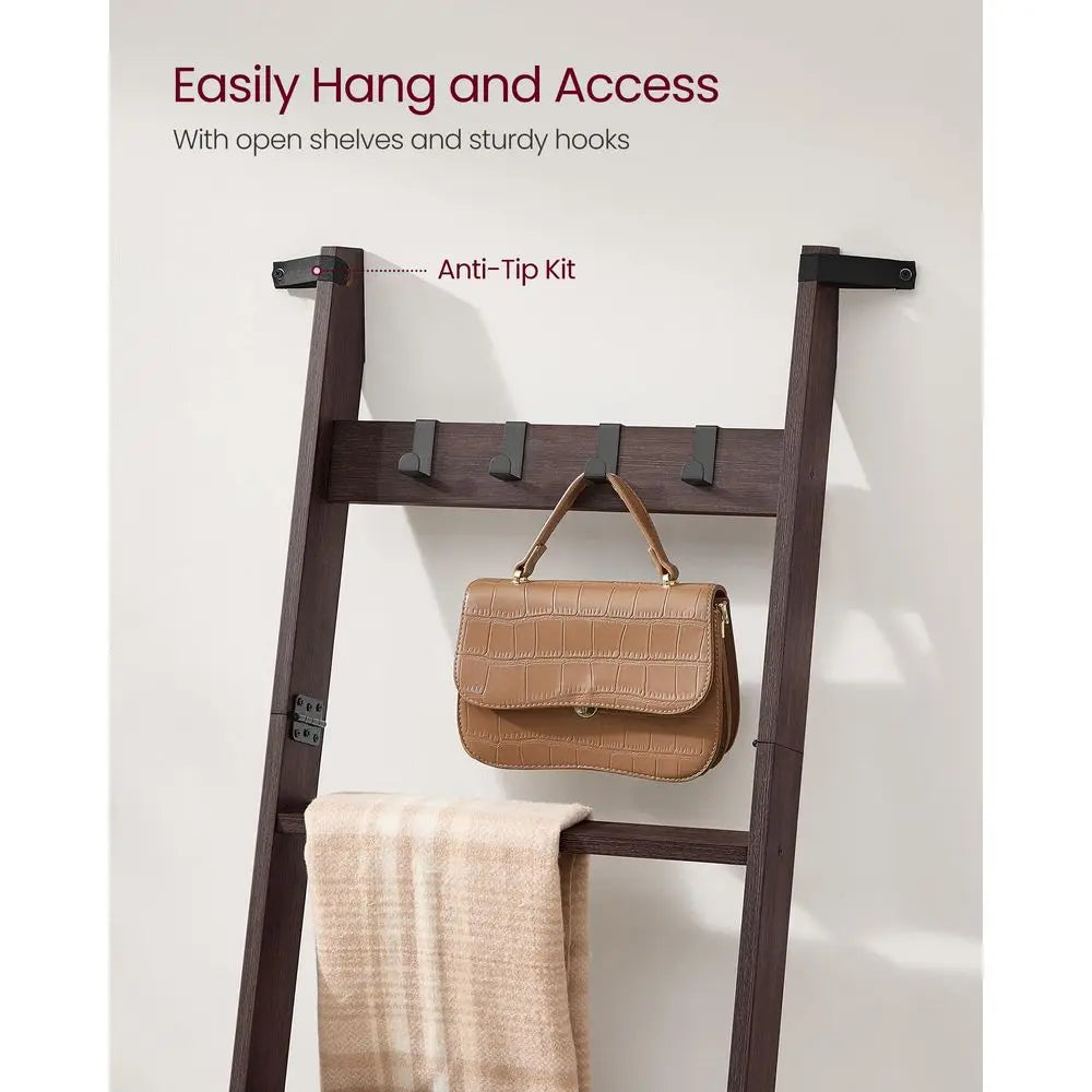 5Tier Ladder Rack for Storage and Decor