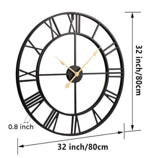 Large Wall Clock Roman Numeral