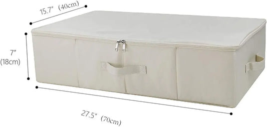 3-Piece Collapsible Underbed Storage Bins Fabric Boxes