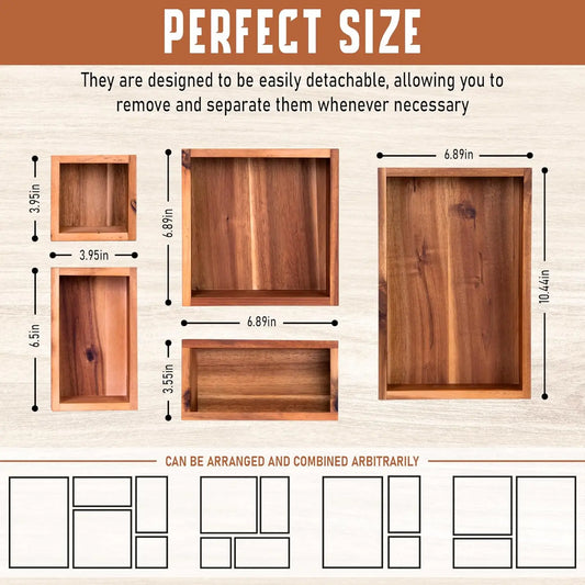 Set of 5 Drawer Organizer with Dividers