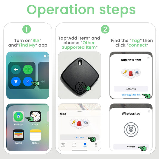 Smart Air Tracker Tags Luggage Mini GPS