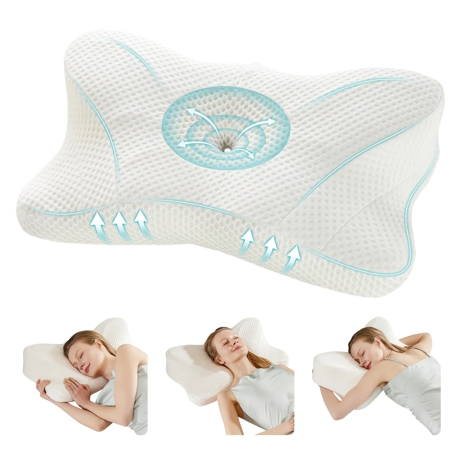 Ergonomic Contour Neck Pillows for Neck Relief
