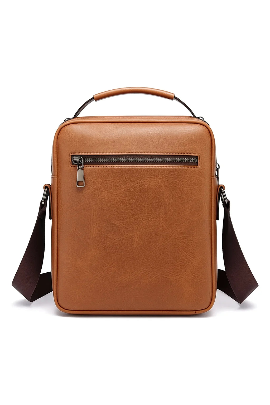 Men's Vintage PU Leather Crossbody Messenger Bag