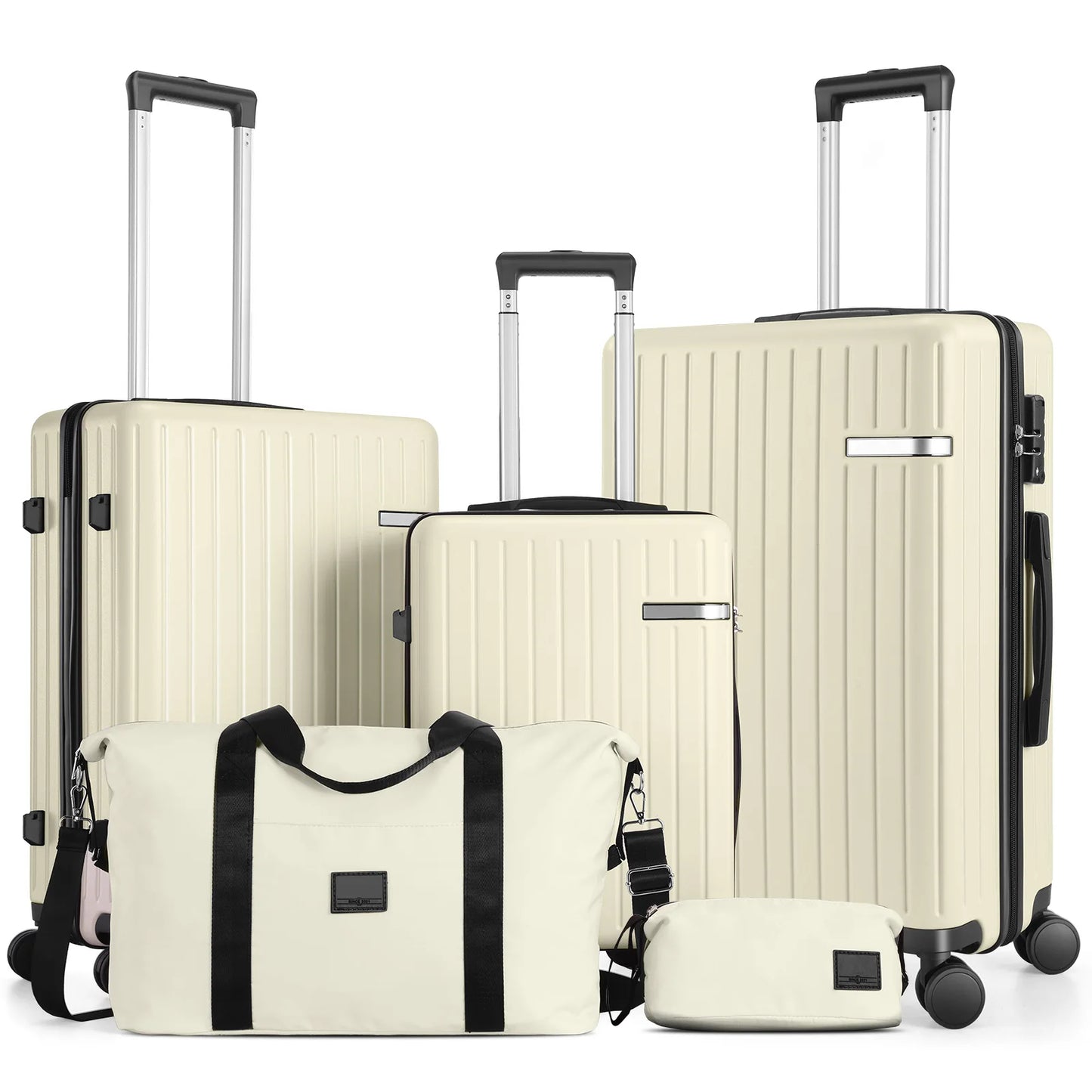 Expandable 5-Piece Luggage with Duffel Bag