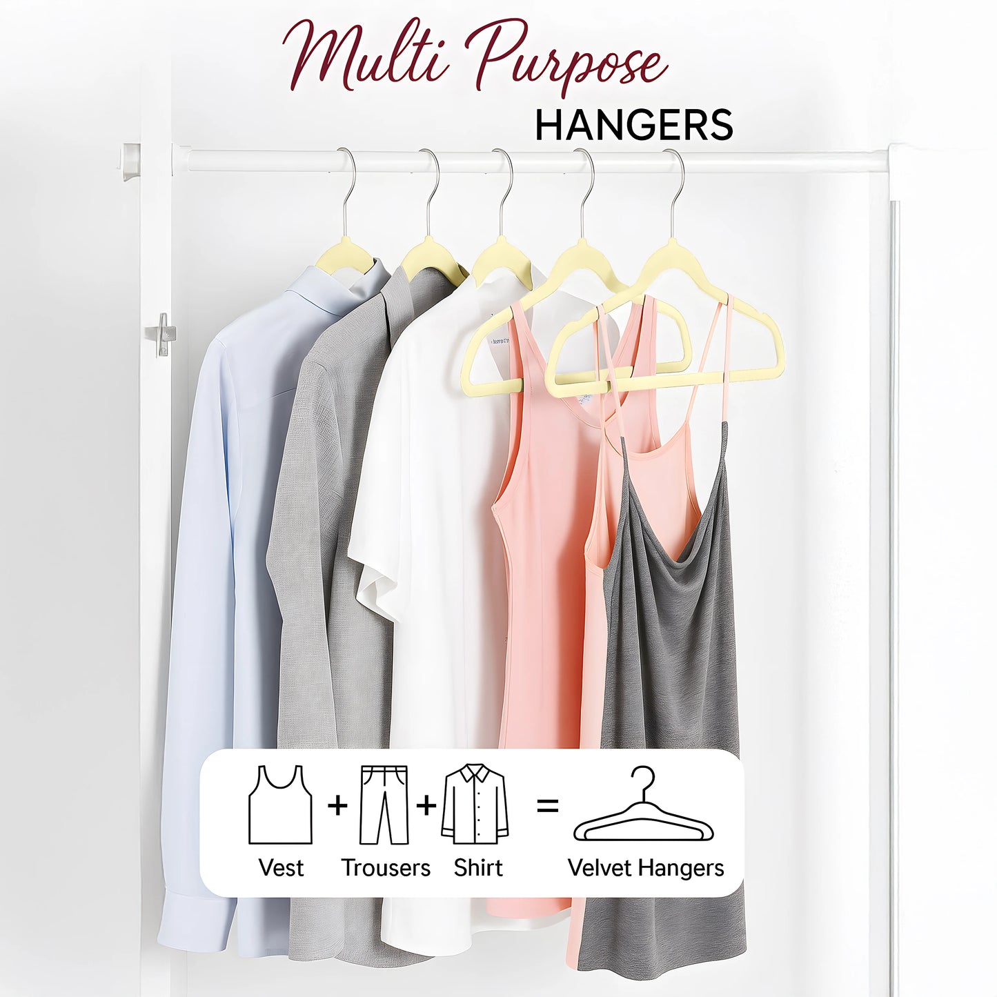 Velvet Premium Non-Slip Heavy Duty Hangers