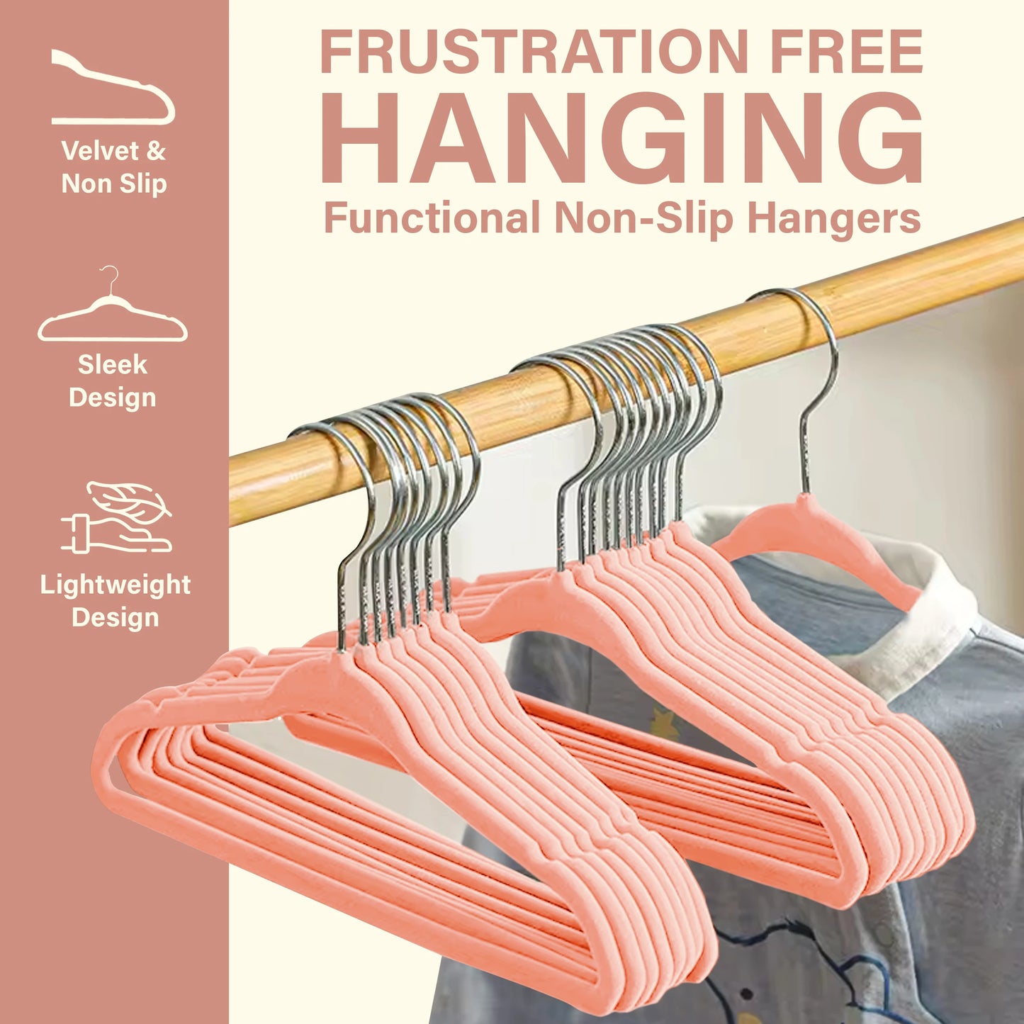 Velvet Premium Non-Slip Heavy Duty Hangers
