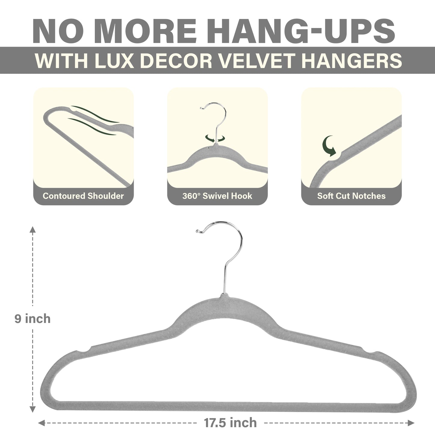 Velvet Premium Non-Slip Heavy Duty Hangers